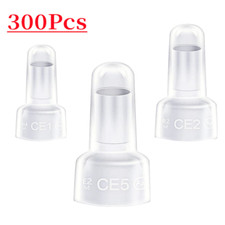 300Pcs Closed End Crimp Cap Terminals 22-16 16-14 12-10AWG Gauge Wire Connectors