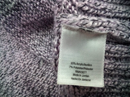 St John's Bay Sweater Grayish Textured Knit Collared V-neck Pullover Size L - Imagen 16 de 17