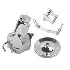 Saginaw Power Steering Pump with Brackers & 1 Groove Pulley Kit V-Belt for Chevy
