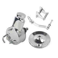 Saginaw Power Steering Pump with Brackers & 1 Groove Pulley Kit V-Belt for Chevy