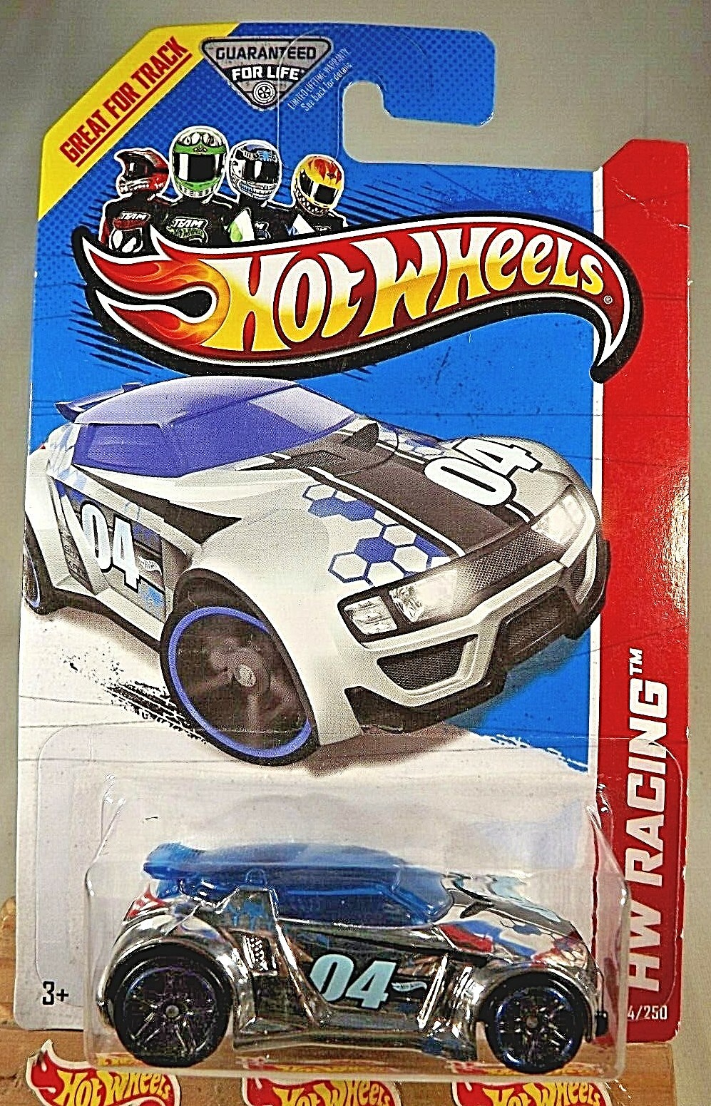 2013 Hot Wheels #144 HW Racing-Super Chromes HIGH VOLTAGE Chrome w/Black PR5 Sp