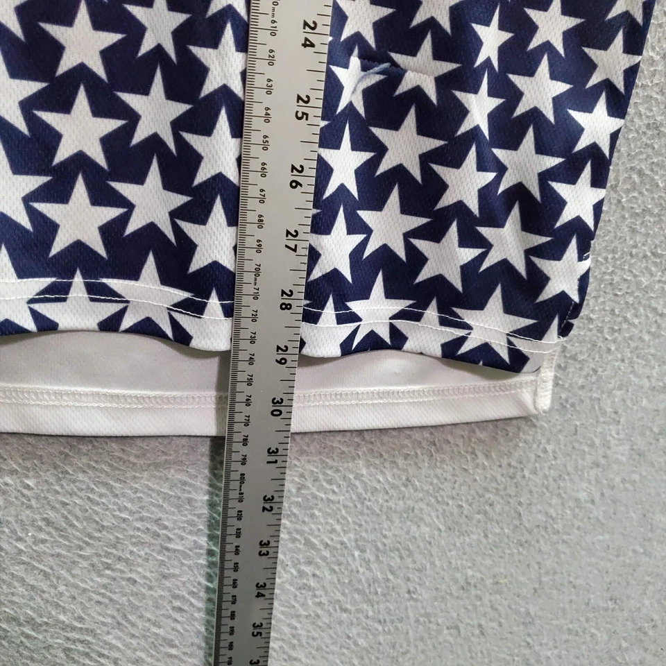 Golden State Warriors Men Jersey Large Blue UNK Logo Star Allover Print - Image 2 of 4