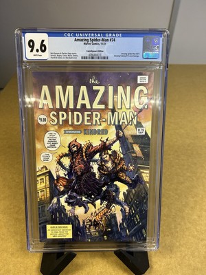 Amazing Spider-Man #74 CGC 9.6 ComicXposure Edition. Alan Quah Variant Cover.