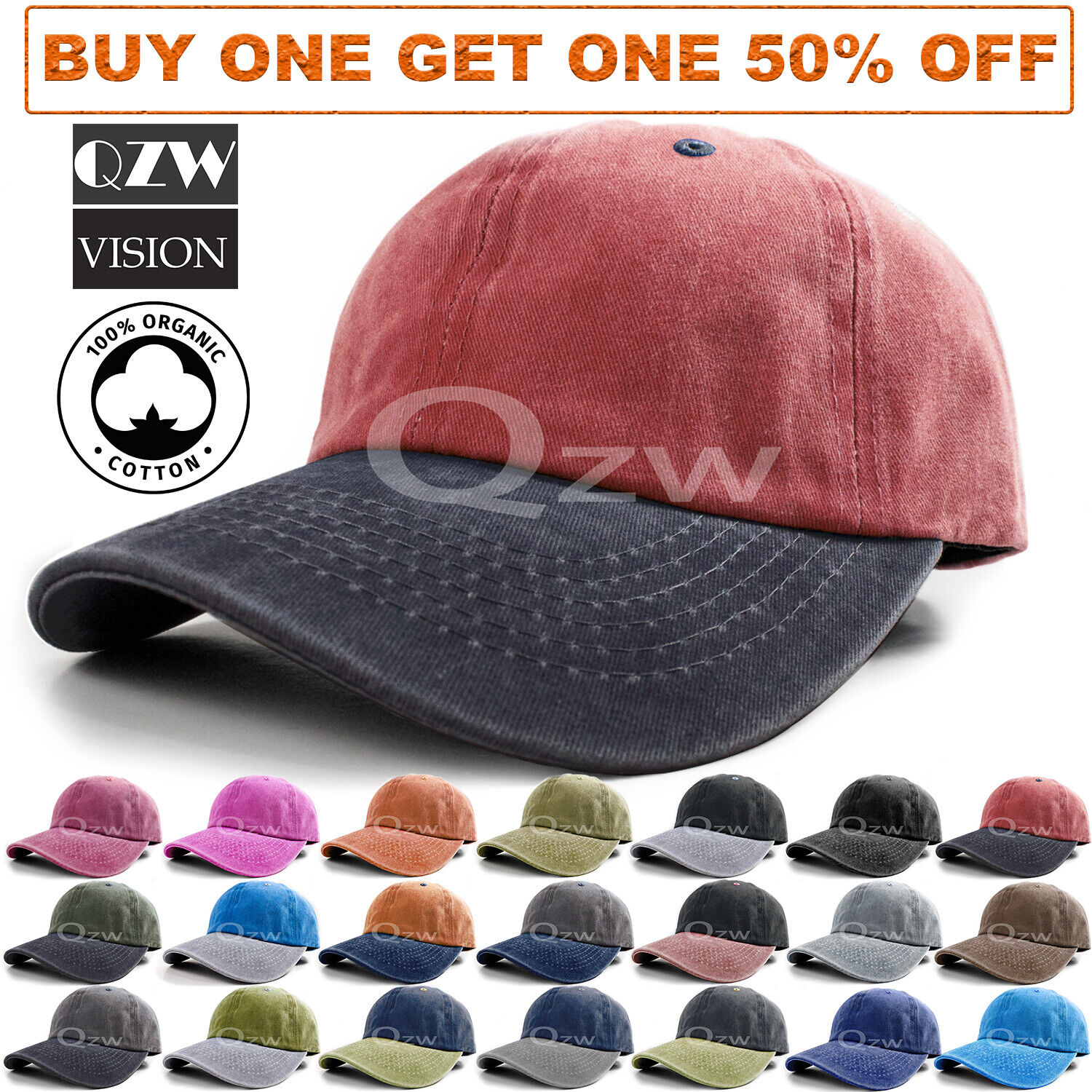 unstructured ball cap