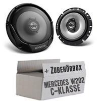 Kenwood Lautsprecher FüR Mercedes C-Klasse W202 Ablage 16Cm 2Wege Koax-Einbauset