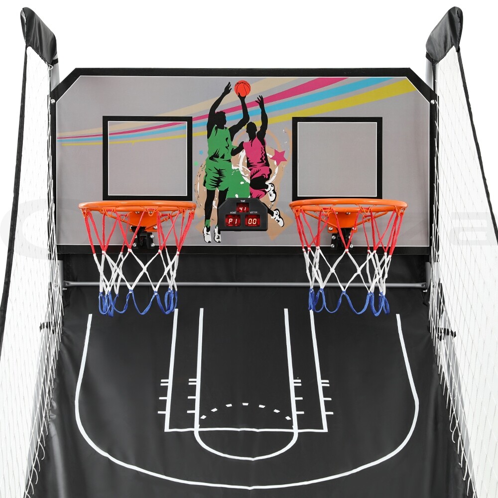 Arcade Basketball Game Hoop 8 Games Double Shot Electronic Score Sturdy