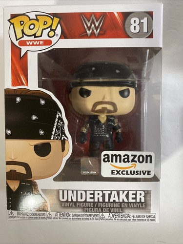Funko Pop! WWE Set of 3: UNDERTAKER x2 (Amazon) Purple and “MEAN” GENE OKERLUND - Picture 3 of 12
