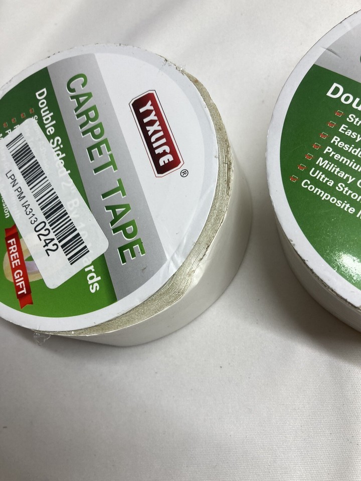 2 Pc YYXLIFE Double Sided Carpet Tape For Area Rugs Carpet Adhesive 2 2 pc yyxlife double sided carpet tape for area rugs carpet adhesive 2