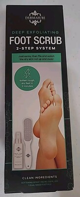 Deep Exfoliating Foot Scrub 2-Step System, Set, New Open Box