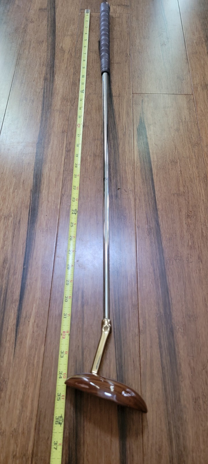 Golf Design Putter Woodie Executive Series. All Wood and Brass head eBay