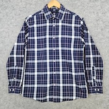 Tommy Hilfiger Men's Plaid Windowpane Size M 15 1/2 - 32/33 Dress Shirt Preppy