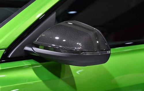 For 18-21 Lamborghini URUS 2018-22 Audi Q8 Black Rearview Mirror Cover W/ Assist - Picture 7 of 7