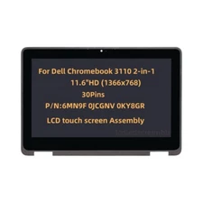 For Dell Chromebook 3110 2-in-1 P30T001 P30T002 6MN9F 0JCGNV LCD touch screen 