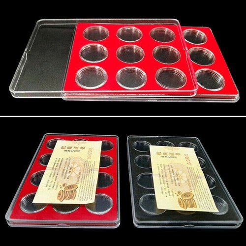 Coin Capsule Collection Box Protect Display Case Storage Organizer Holder Supply - Afbeelding 1 van 4