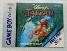 Disney's Tarzan Game Boy Gameboy Color Instruction Manual ONLY 
