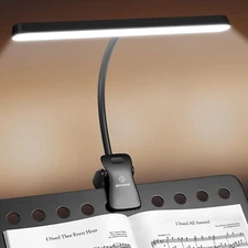 Glocusent 57 LED Super Bright Music Stand Light Eye Caring Clip on Piano Light