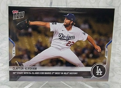 2021 Topps Now 344 Clayton Kershaw
