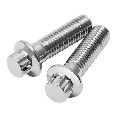 2pcs 10mm M10x1.5 Metric Front Brake Caliper Bolts Fit For Harley Road Glide 