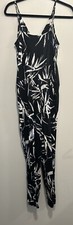 Fabletics Elaine Jumpsuit Front Snap Regular Fit Small Floral Pre-owned