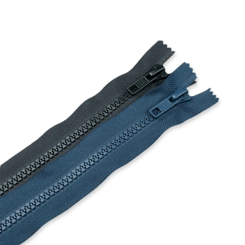 THE HABERDASHER LIMITED no. 5 Plastic closed end zip Black Navy 8,9,10,12 inch 20,23,25,30 cms