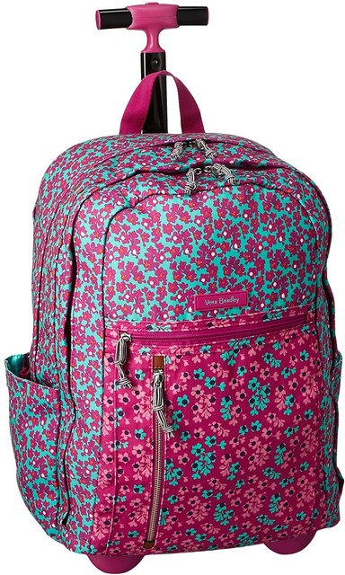 vera bradley lighten up rolling backpack