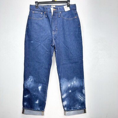 J.Crew Slouchy Boyfriend Denim Jean Pants 29 High Rise Bleached 90s Y2K Style