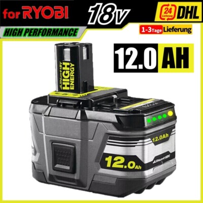 12,0Ah 18V Akku für RYOBI OnePlus Lithium RB18L50 P108 P107 PBP1008 HP Batterie