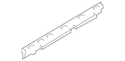 Tira de soporte de panel lateral central derecho para BMW X2 2018-2023 (N/P 51-77-7-426-450)
