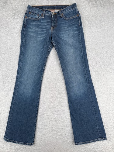 VINTAGE Lucky Brand Jeans Damen 8 blau Denim Low Rise Flare Baumwollmischung 29x30