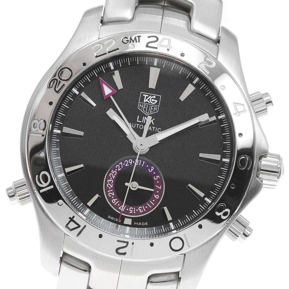Tag Heuer Wjf2115 Link Gmt Date Automatic Winding Men'S