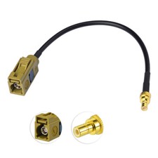 Fakra Curry K Female to SMB Jack RG174 Cable 50cm for XM Sirius Satellite Radio