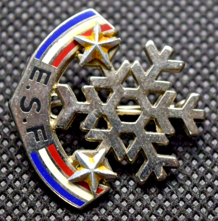 Vieux Pin's Alpes Françaises - Insigne De Ski Club Alpin Vintage