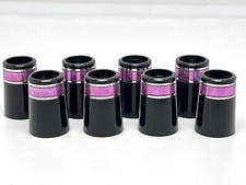 8 pcs Universal Size Fancy Pink / Silver Ring ferrule Fit Both .355  / .370  