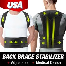 Posture Support Vest with Adjustable Straps - Back Brace for Scoliosis Support