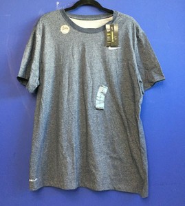 Nike Dry Tee Dri fit Cotton Crew Solid, Obsidian Metallic Silver Men's Size  XL | eBay