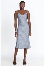 Johnny Was Workshop Sz Medium Vendom Geometric Midi Slip Dress Boho Chic ~ $225