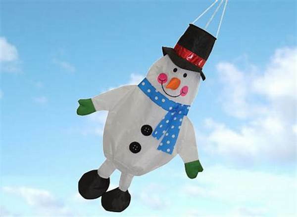 Snowman Windsock - Christmas Decoration for Garden Flagpoles