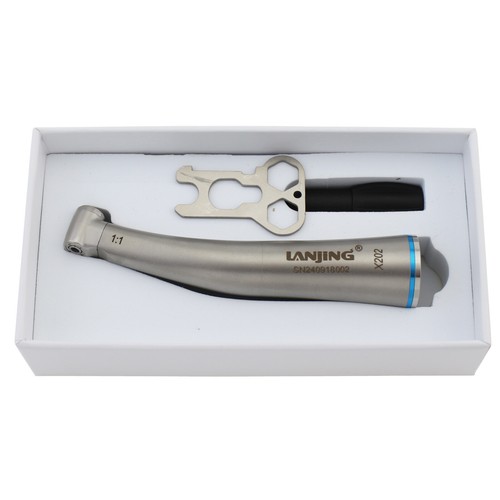 LANJING Dental Low Speed Contra Angle 1:1 Handpiece Fiber Optic LED NSK Ti-Max - Picture 23 of 48