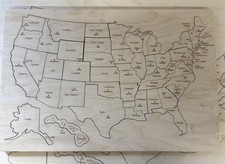 AmishTastes Wooden USA Jigsaw Puzzle, Learn Geography Hands-On, Medium 13x20...