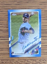 2021 Topps Chrome Blue Wave Refractor Auto #RA-JM Julian Merryweather (RC) /150