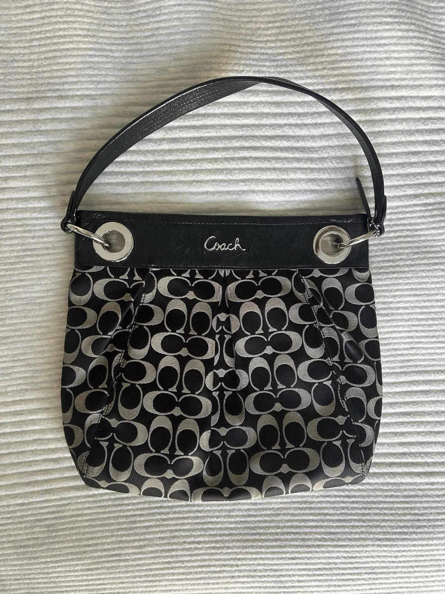 Coach Black Signature Hobo Bag for sale - eBay