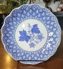 Spode Blue Geranium Coupe Cereal Bowl 6.5"