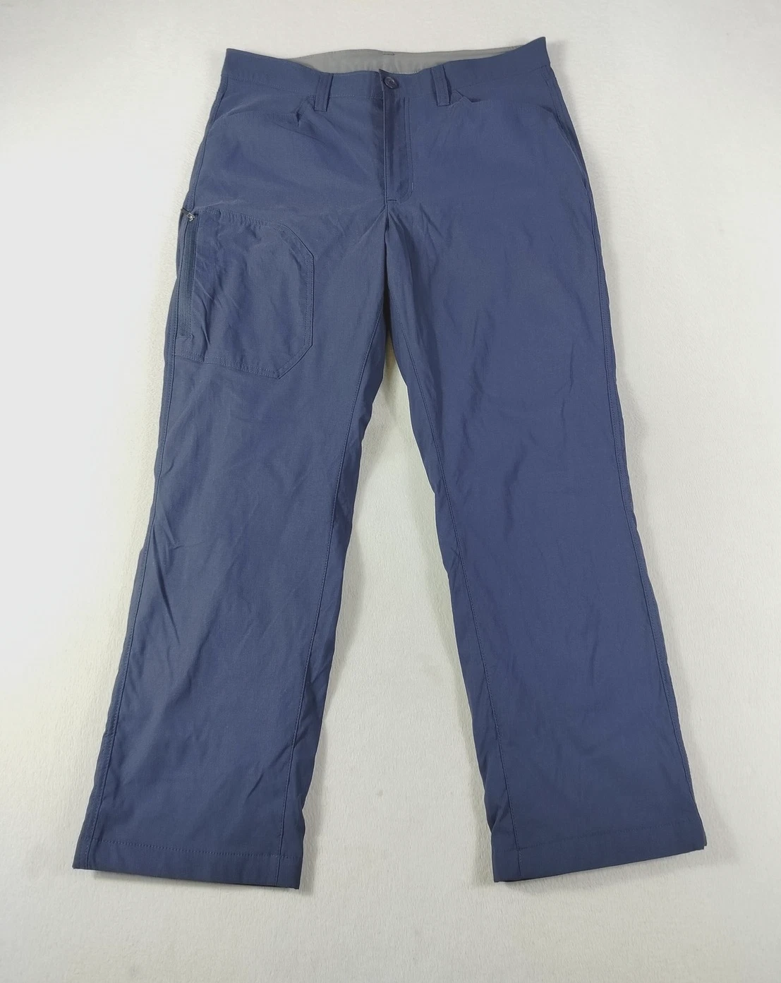 Eddie Bauer Tech Pants Mens 36x30 Blue Fleece Lined Softshell Snow Hiking Winter