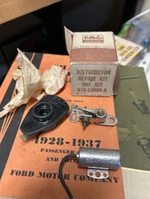 1949- 1953 Flathead V-8 Ford TUNE UP KIT Points Rotor Condenser FORD SCRIPT USA