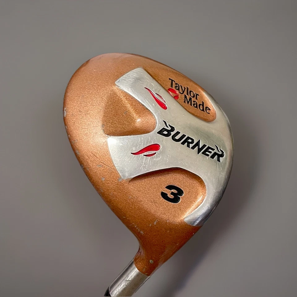 Vtg TaylorMade Burner Bubble 3 Wood S-90 Plus RH Stiff Graphite Polished ~43" - Image 3 of 4