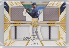2019 Elite Extra Edition Triple Silhouettes Gold 26/99 Domingo Acevedo 8ju