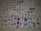 Lot 96 Old VINTAGE US USA Cancelled USED Assorted Postage Stamps Off Paper EXC+