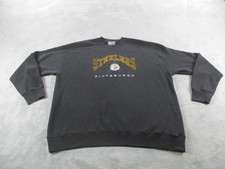Vintage Pittsburgh Steelers Sweatshirt Mens 2XL Black NFL Football Lee Sport 90s