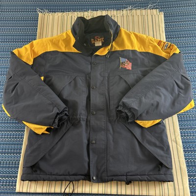 60s チャイナジャケット イエロー ブラック jantique hooked Game Rodeo Sponsor Jacket Mens Large Navy Blue Yellow 2009 Dixie