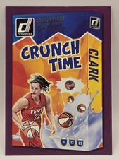 2025 Panini Donruss WNBA Caitlin Clark Crunch Time Purple Press Proof 